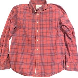 Classic Red Plaid Button-Down Shirt Good Fellow